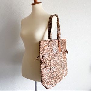 Neiman Marcus leopard tote